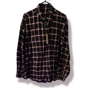 Men's NWT IZOD L/S Flannel button up shirt - 2XL